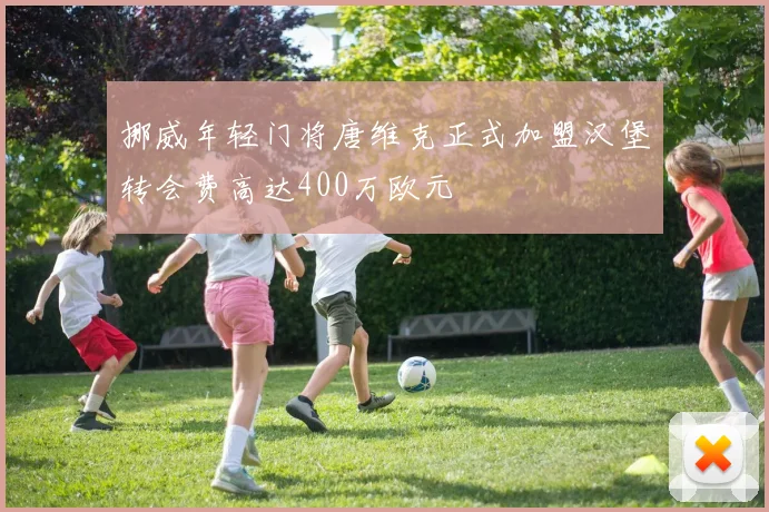 挪威年轻门将唐维克正式加盟汉堡转会费高达400万欧元